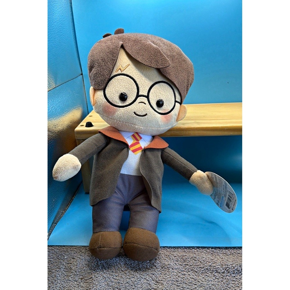 Just Play Harry Potter Wizarding World Plush Doll w/ Glasses & Robe. NWT